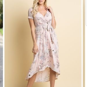 Pink Blush Wrap Dress